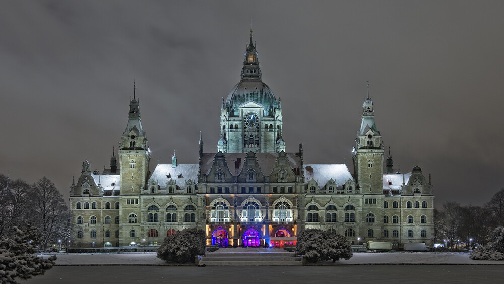 rathaus-hannover rathaus hannover nachts