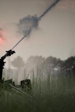 wassersprenger-landwirtschaft-bewasserung wassersprenger bei sonnenuntergang