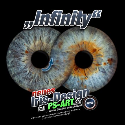 Iris Unendlichkeit Symbol ineinander ringe zwei acht Infinity