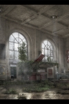 Verwucherter-Hauptbahnhof-Hannover-Fotomontage-Composing